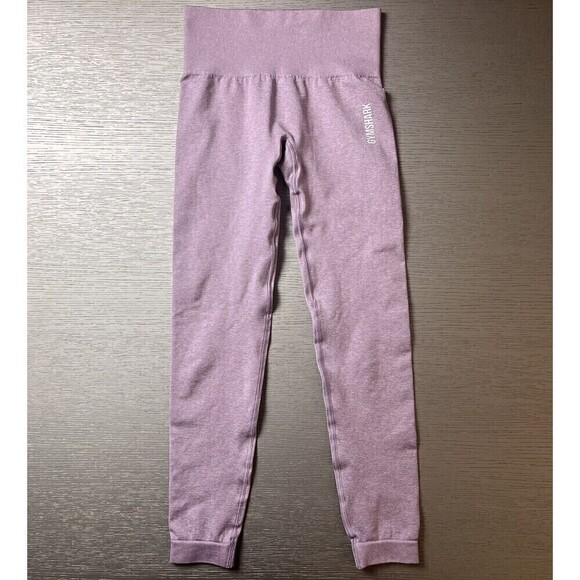 Gymshark Women's Adapt Marl Seamless Leggings Light Purple XS New 22" Inseam - Picture 1 of 7